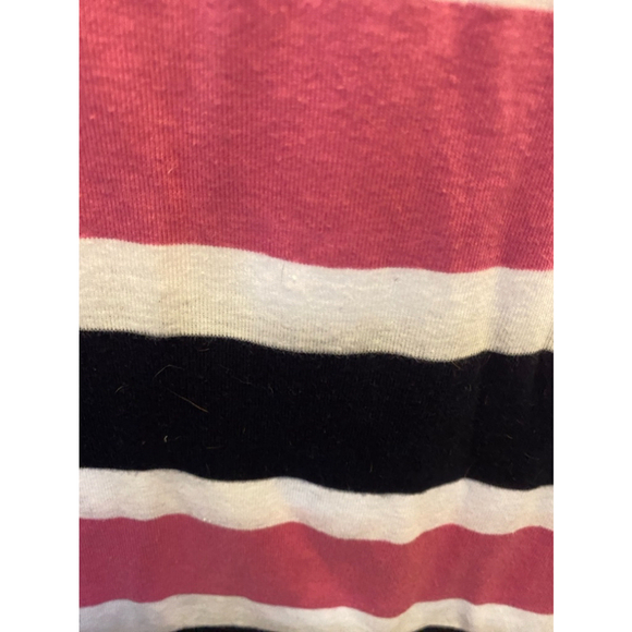 Ralph Lauren pink black & white striped top size L - Picture 2 of 5